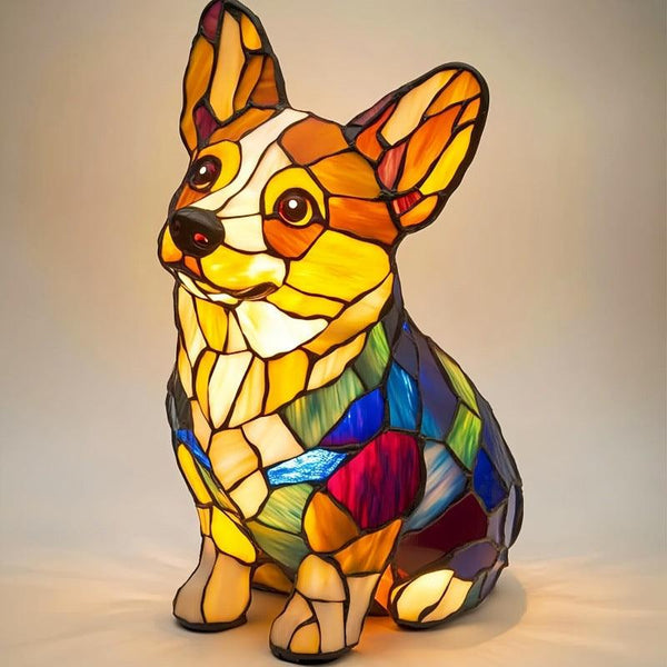 Animal resin LED night light, a cute bedside lamp for living rooms and bedrooms.