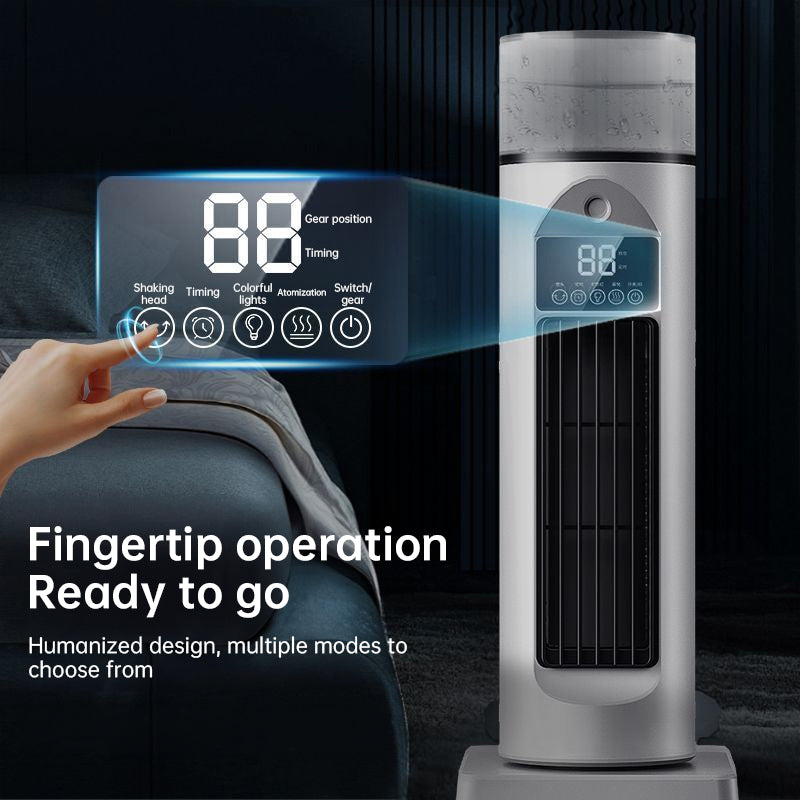 2025 NEW Portable Tower Fan – 6 Wind Speeds, Mist Bladeless, for Bedroom/Living Room/Office