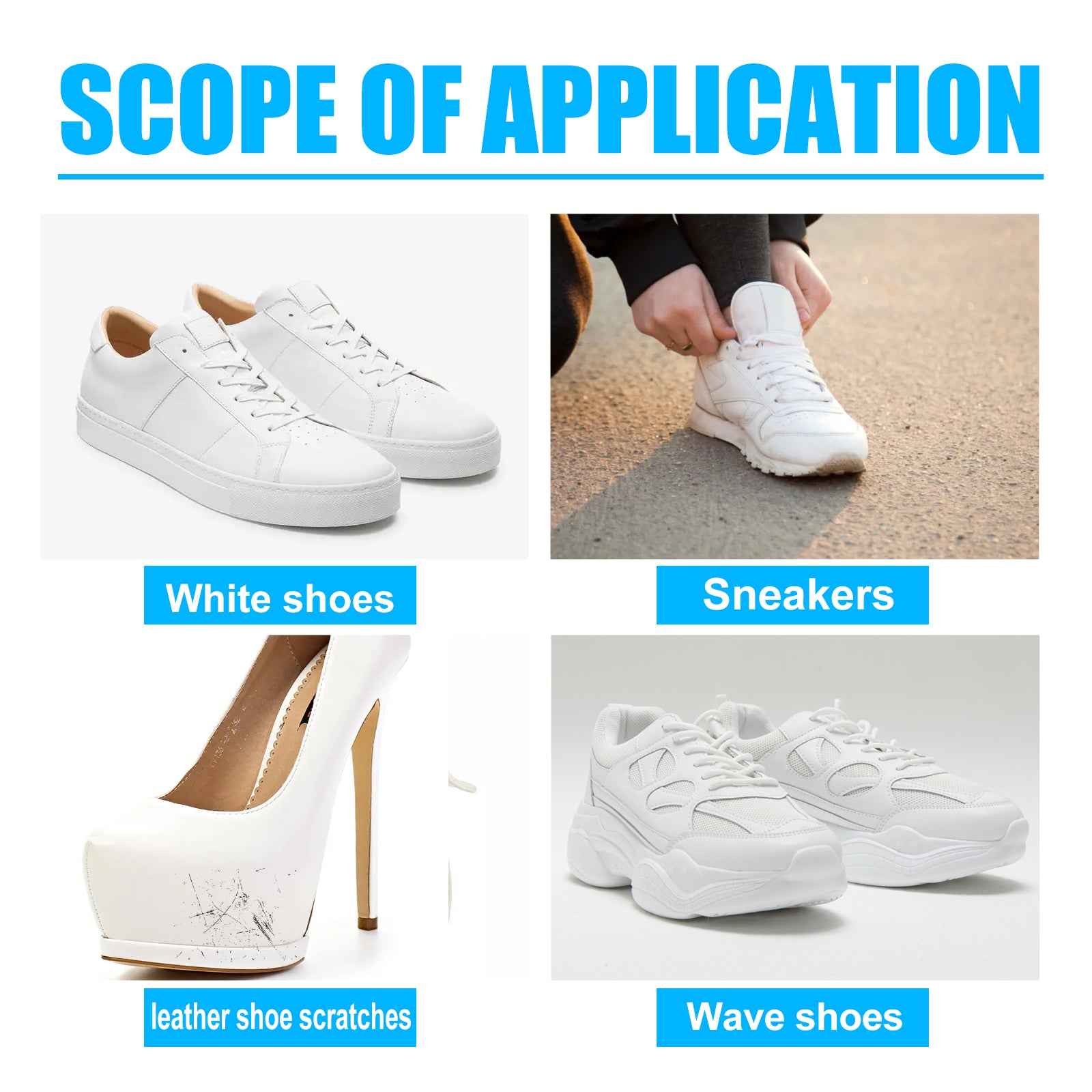 Small White Shoe Cleaner, Portable No-wash Small White Shoes Decontamination And Whitening Cleaner
