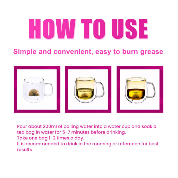 Slimming Tea, Slimming Tummy Firming Body Health Women's Light Body Shaping Green Tea