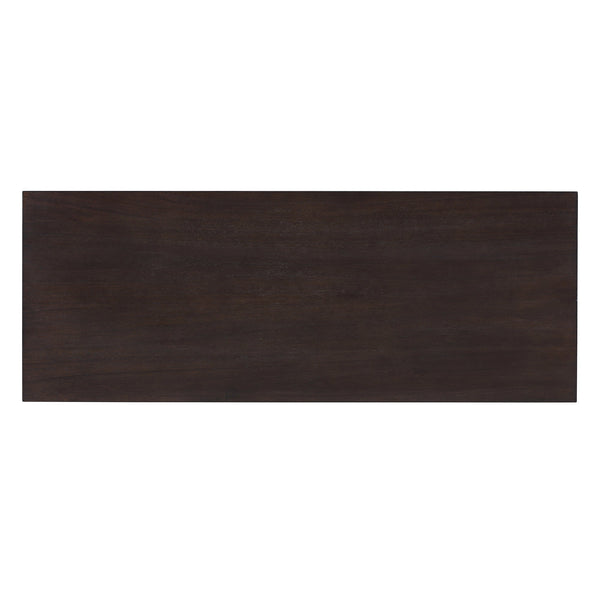 48-Inch Rustic Vintage Console Table --- Farmhouse Style Entryway Table with Open Shelf and Sturdy Construction  (Espresso)