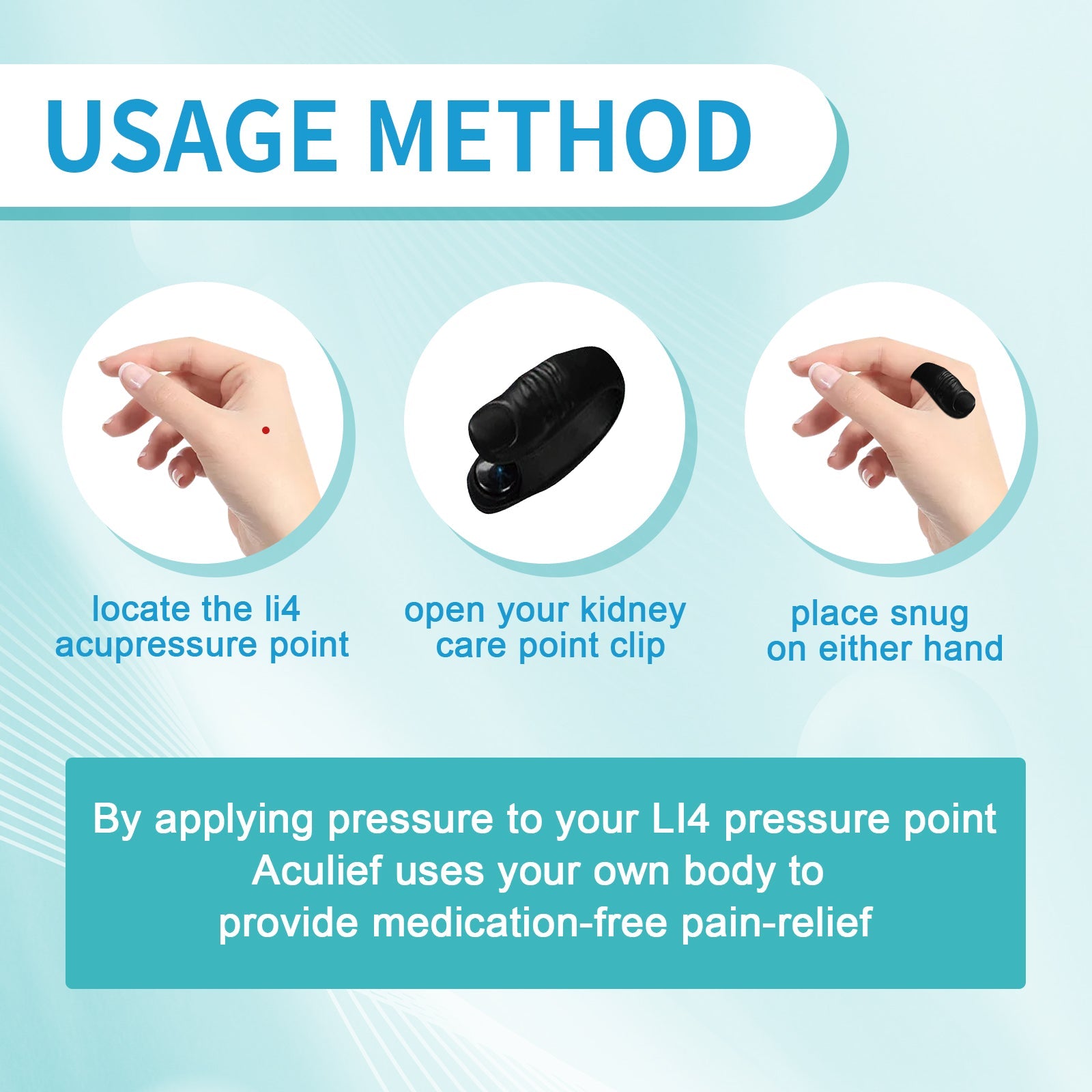 Body Care Clip Body Pain Acupressure Relief Clip