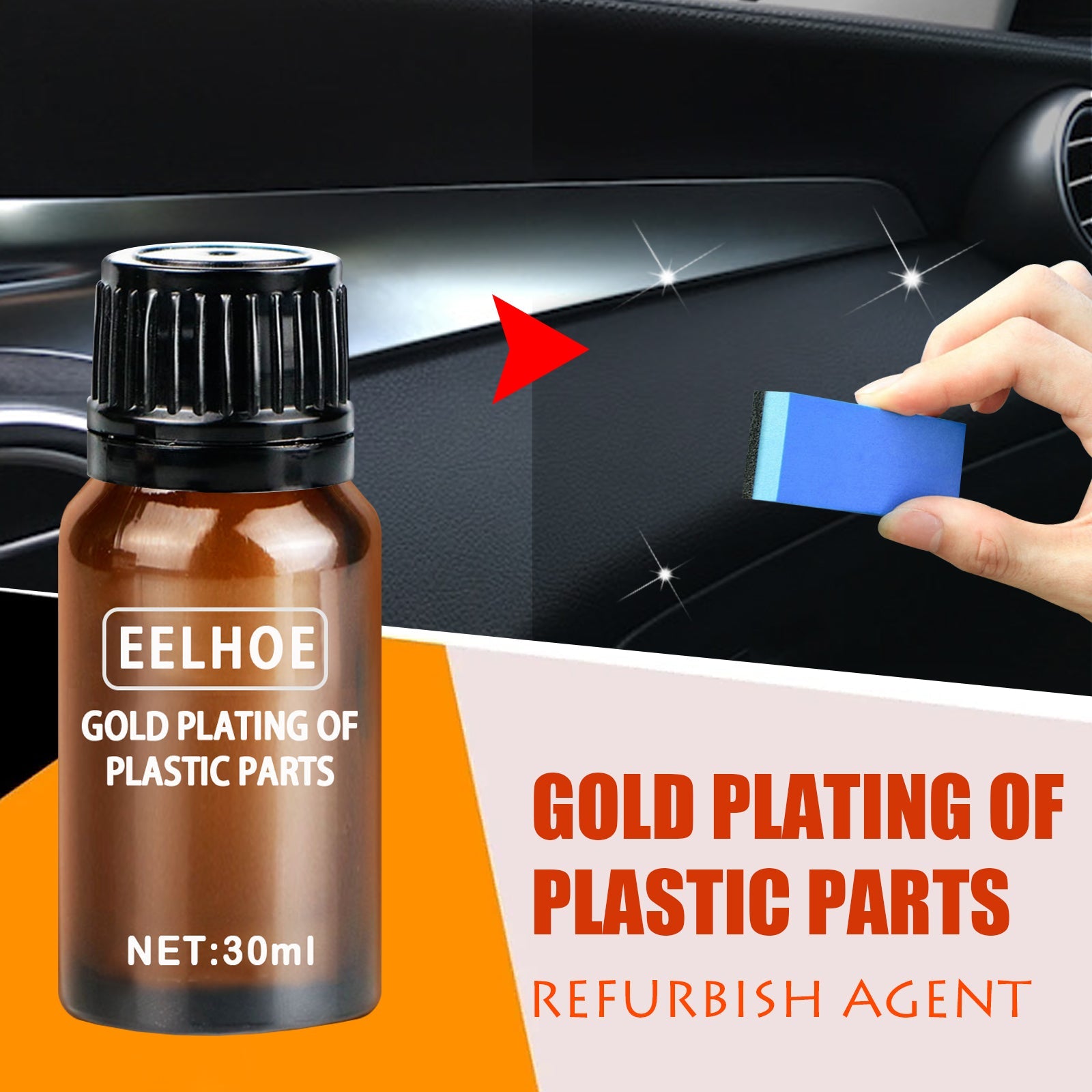Plastic Parts Refreshing, Automotive Instrument Panel Interior Plastic Retreader Coating Finishing Agent