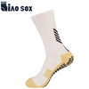 Anti Slip Football Soccer Socks for Men Teenage Kid Boys Sport  Grips Crew Socks Black White Blue High Quality