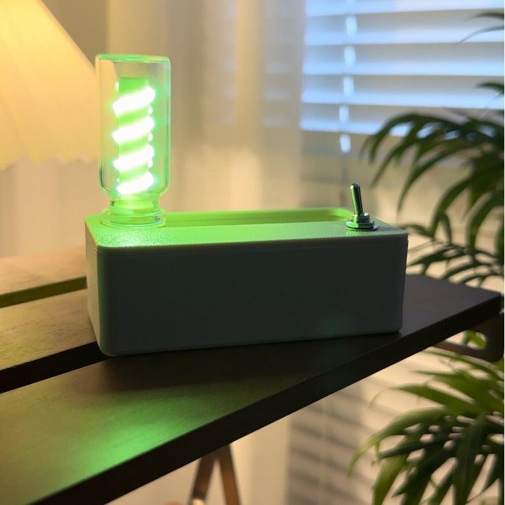 Single bulb without base creative mechanical magnetic night light desktop decoration bedroom atmosphere light outdoor camping stress relief