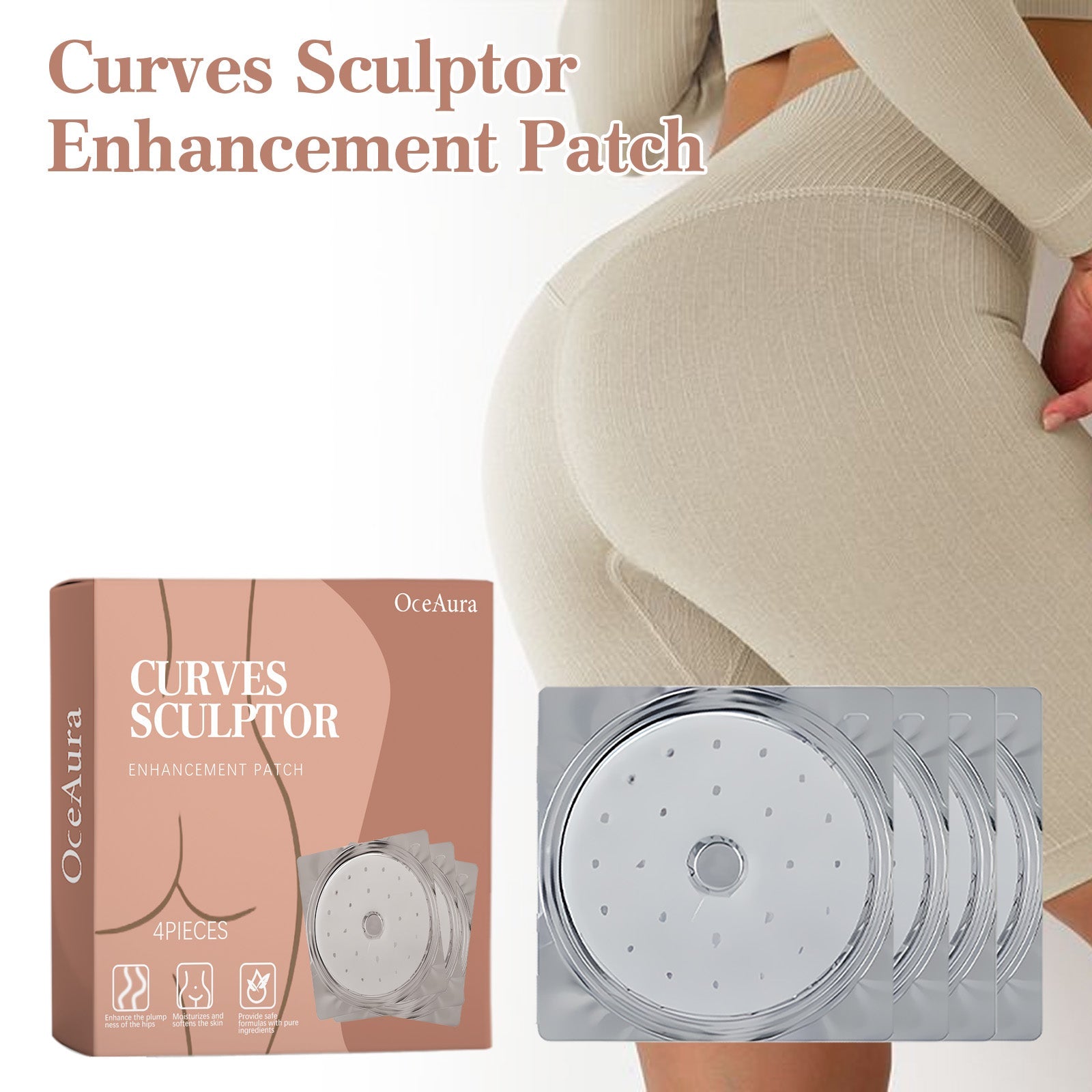 Curves Sculptor Enhancement Patch, Shaping Lift Firming Skin Plump Hip Line Beautiful Buttock Nursing