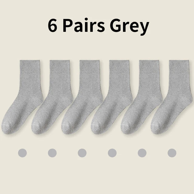 Pure cotton socks with loose cuffs for men and women