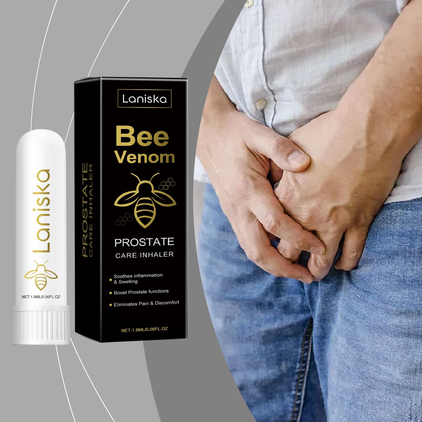 Bee Venom For Men Care Inhaler Body Relieves Discomfort And Enhances Male Vitality Daily Comfort