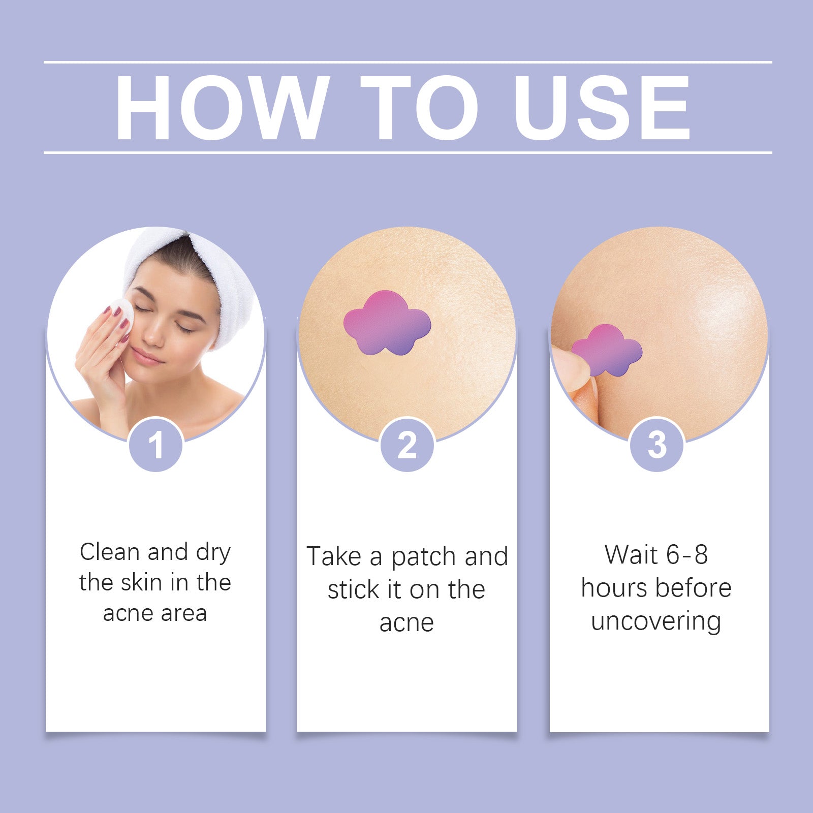 Color Cover Acne Patch, Facial Skin Acne Mild Cover Acne Care Patch