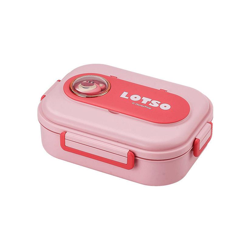 Cartoon cute 316 stainless steel insulation compartment lunch box with lid microwave heating lunch box
