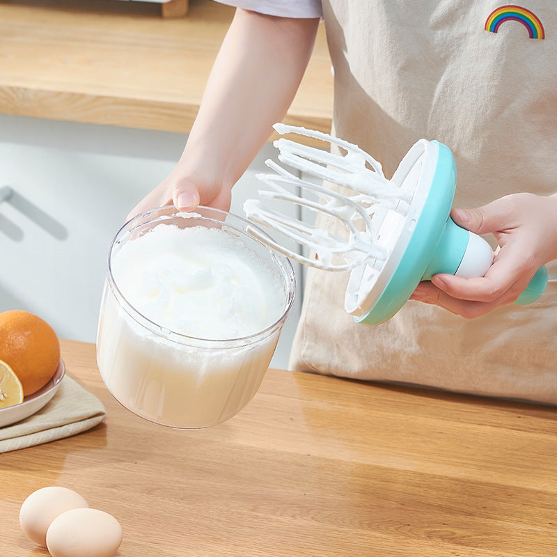 Household Baking Tools Cake Cream Beater Stirring Rod Egg White Foaming Machine Semi-Automatic Hand Operated Egg Beater