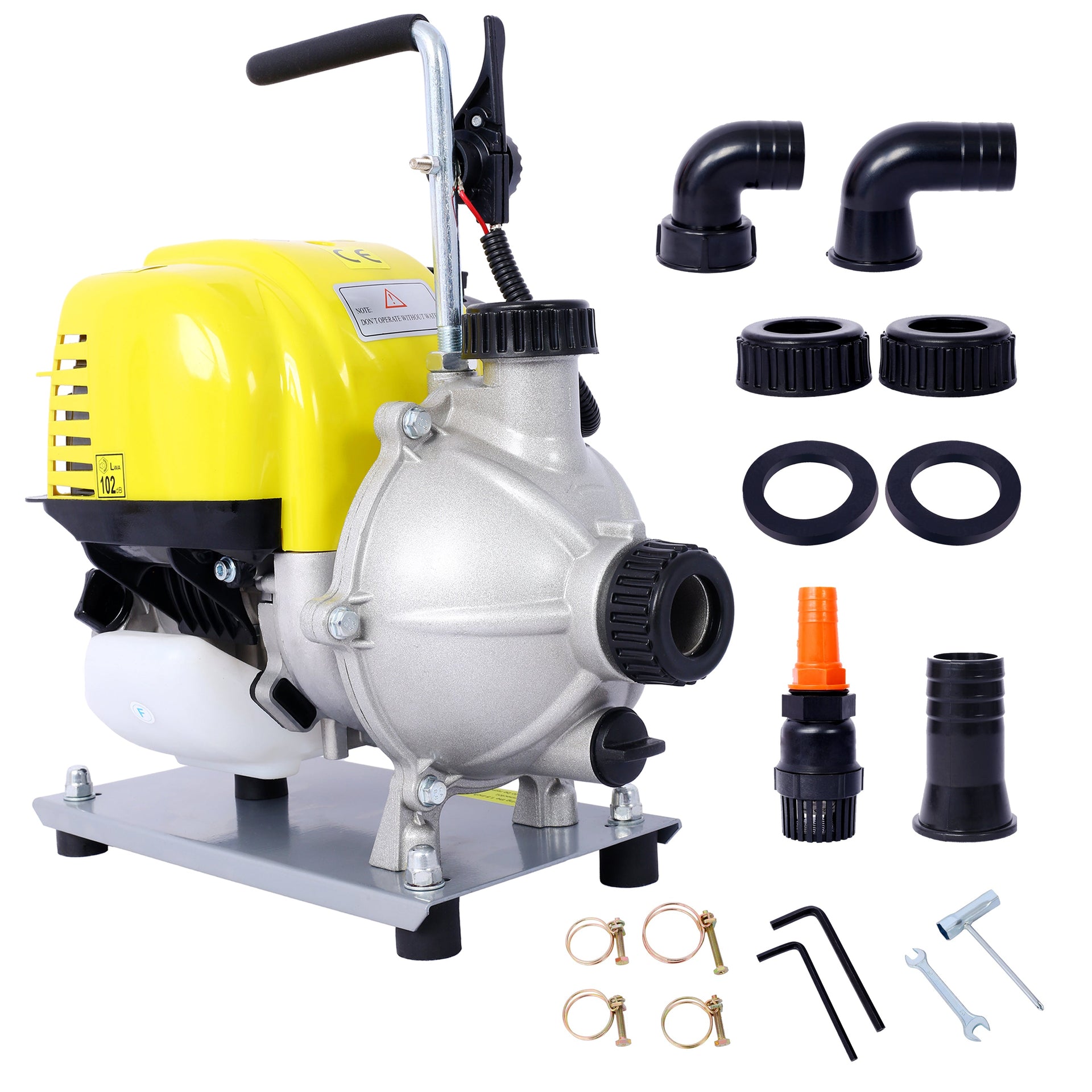 38CC four stroke gasoline water pump, 1.5-inch portable gas powered water pump, commercial engine water pump, 8500r/min