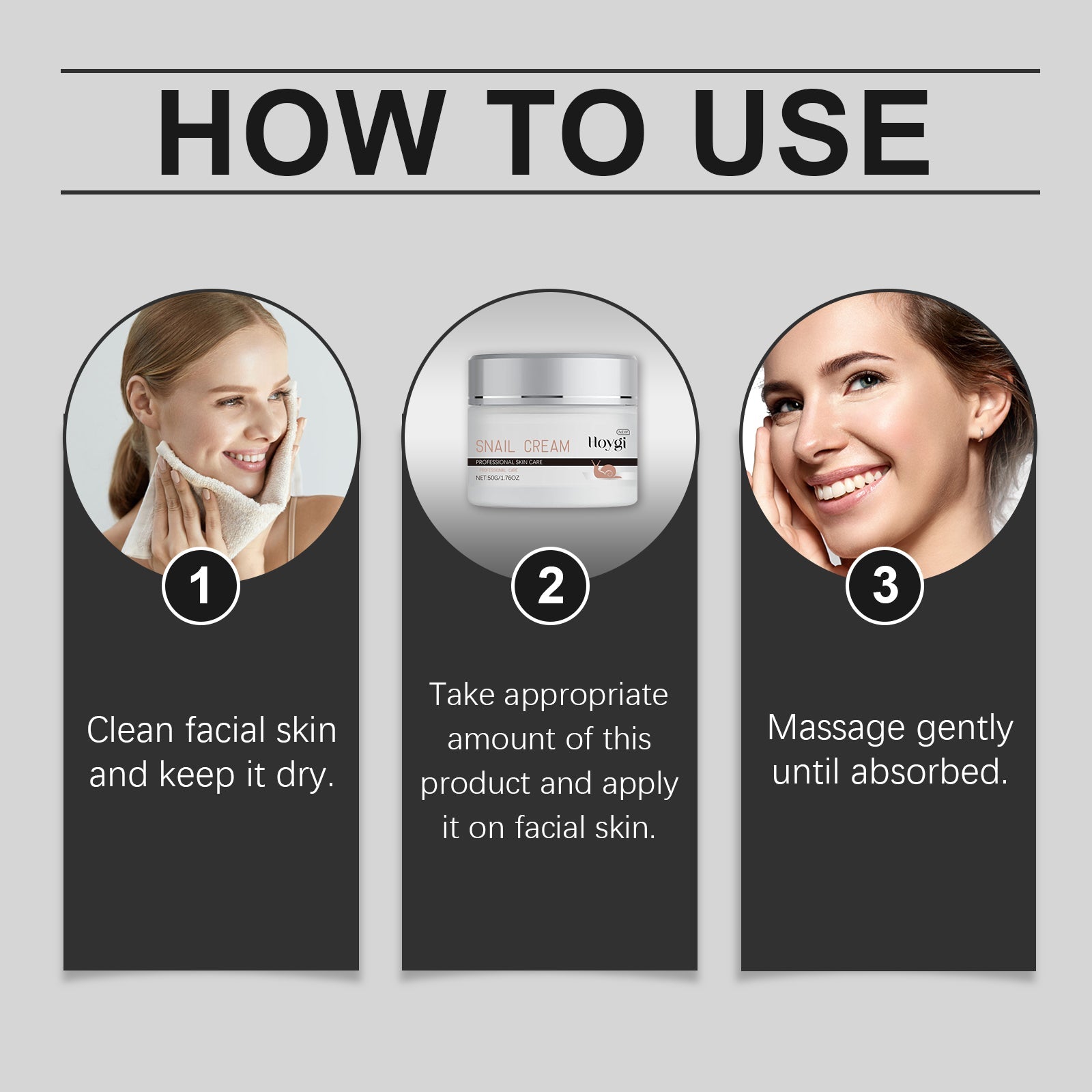 Snail Moisturizing Cream Hydrates And Moisturizes Facial Skin With Snail Nourishing And Firming Moisturizing Cream