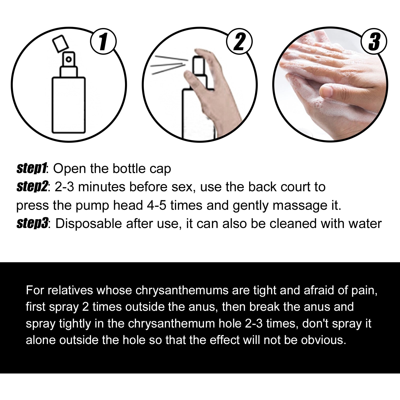 Posterior Relaxation Spray, Body Maintenance Toning And Strengthening Stamina Treatment Spray