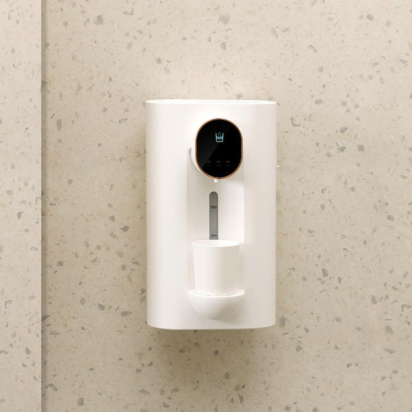 Household Bathroom Mouthwash Cups Wall Mounted Mouth Wash Machine Black Mouthwash Dispenser