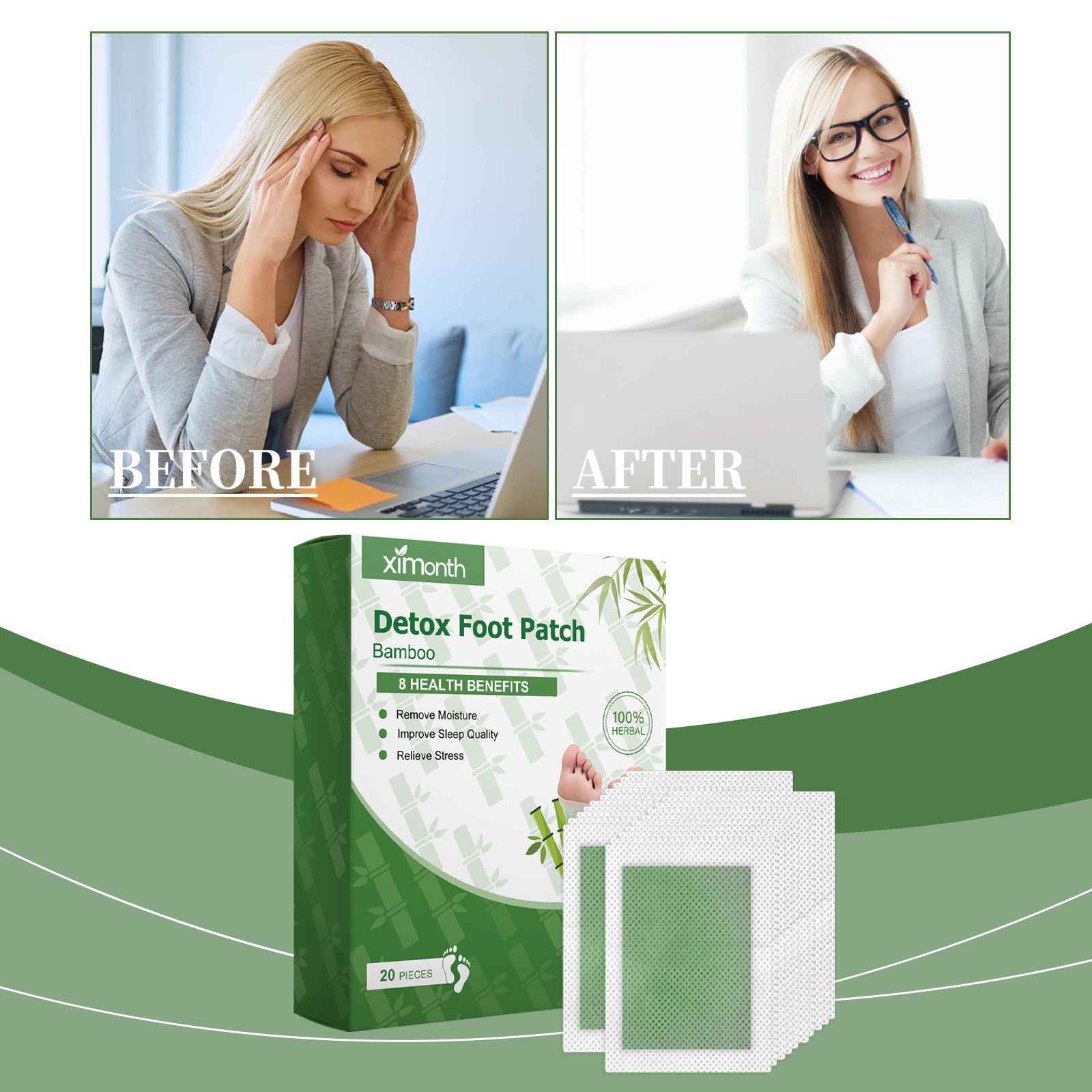 Foot Care Patch, A Gentle Daily Cleansing And Moisturizing Massage Patch For Feet