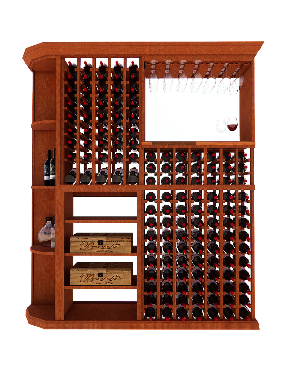 6 Foot Wine Cellar Storage System | 216 Bottle Capacity