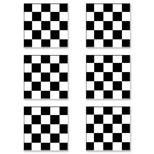 Black and White Diatomaceous Earth Coaster with Cork Bottom – Eco-Friendly, Non-Slip Drink Mat