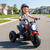 6V Kids Electric Motorcycle with LED Headlight and Music for Toddlers Aged 3-5-Red
