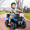 6V Kids Ride On ATV with Spray Function and Storage Box with Music-Blue