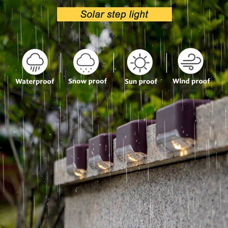 8-Pack Solar LED Deck & Step Lights