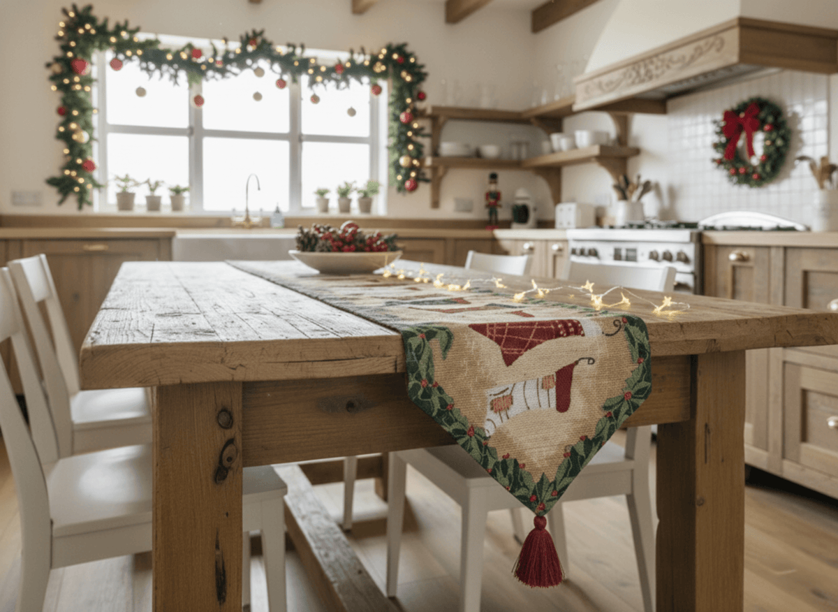 Tache Hang My Stockings By the Fireplace Table Runners (12910)