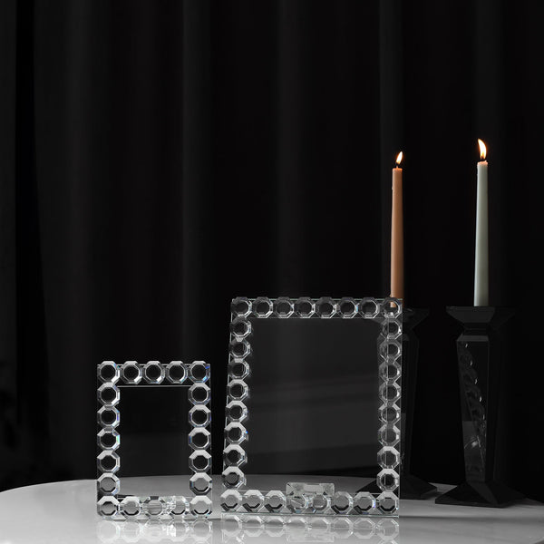 Octagon Crystal Picture Frame