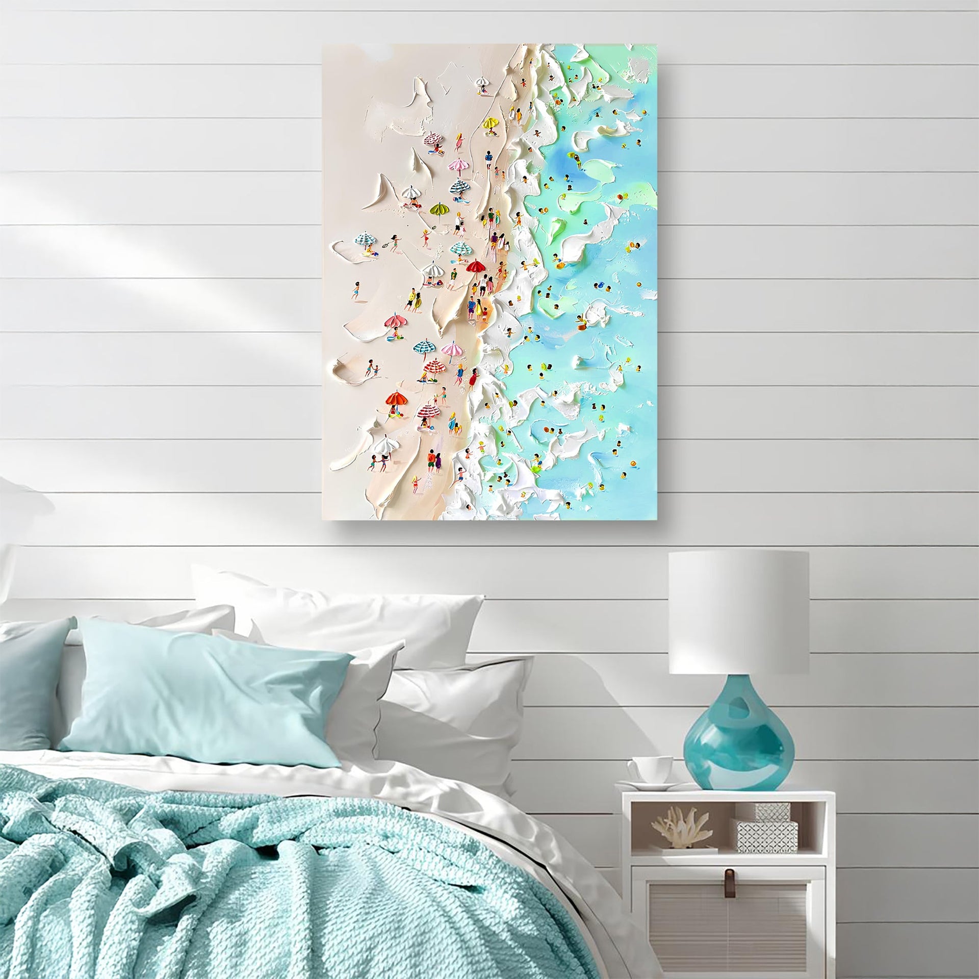 Beachfront Painting Coastal Wall Art