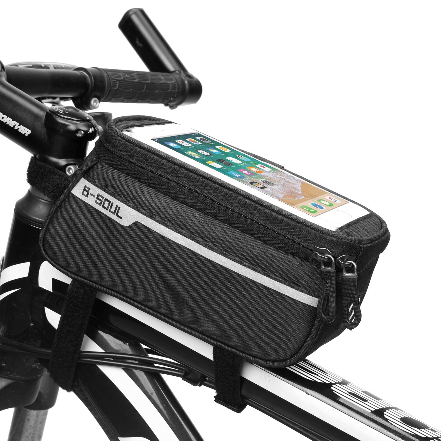 Bike Bag Bicycle Bag Phone Case For Bicycle Cycling Mobile Bike Accessories Head Tube Cell Mobile Phone Bag Case Waterproof Bike Handlebar Bag Bicycle Phone Mount Bicycle Phone Mount Holder Pouch Bag Cycling Frame