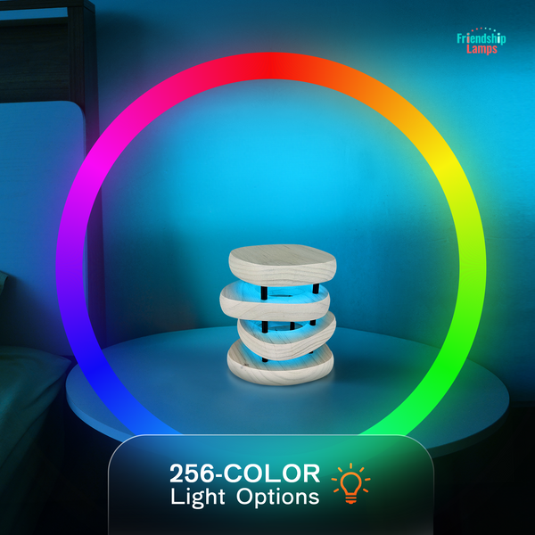 Mid-Century Design Friendship Lamp – Retro Wi-Fi Touch Lamp | Stay Connected Through Time & Distance