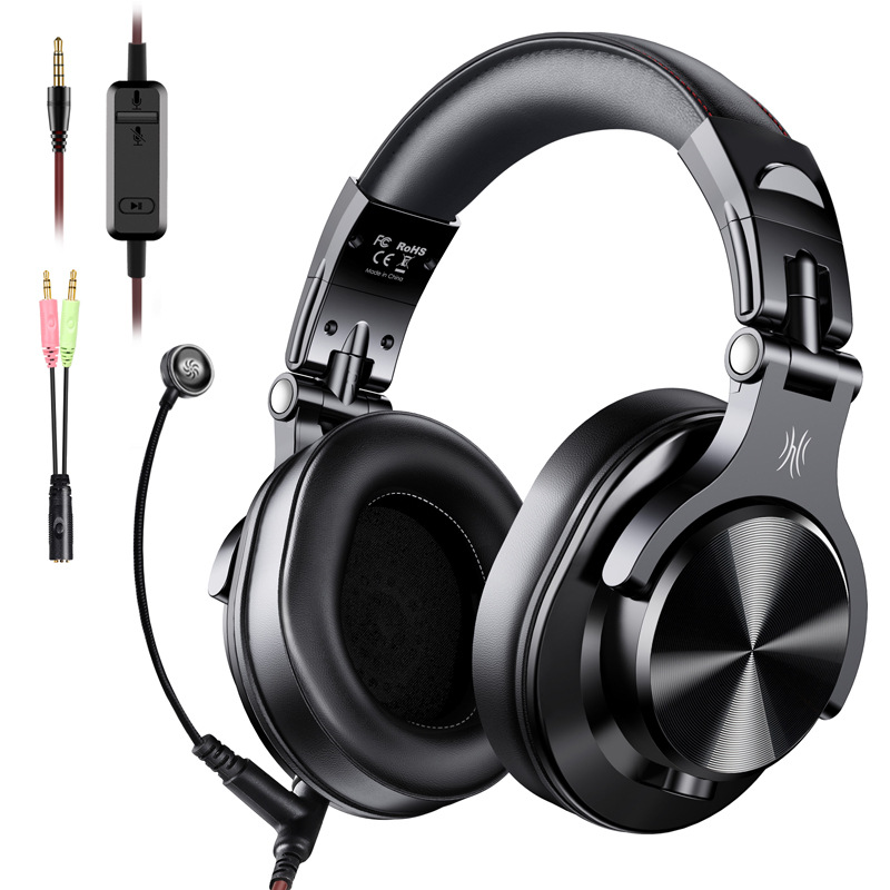 Proffesional Gaming Headset Headphone Gamer Deep Bass Stereo Wired Headphones for Smartphone PC With Microphone RGB LED Light