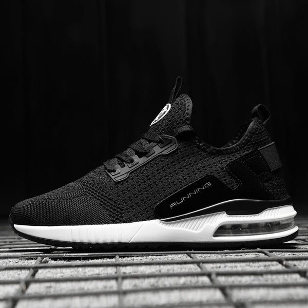 Womens Light Weight Running Sneakers Air Sole Breathable High Quality Sport Women Mesh Running Casual Slip On Flats Comfortable Walking Air Cushion Sneakers