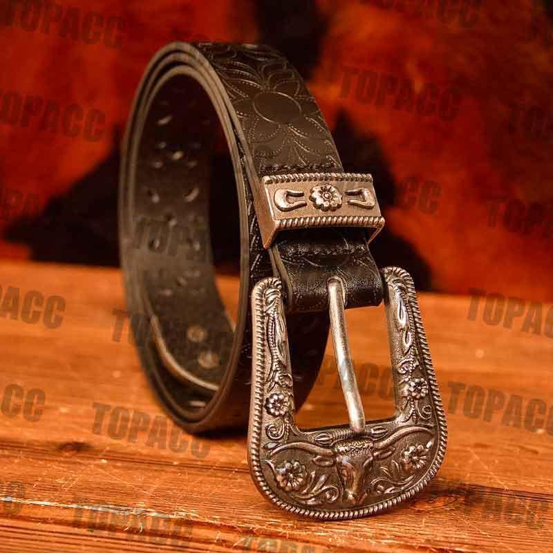 TOPACC Western Hollow PU Leather Belts Cowgirl Leather Designer Belts - Gifts for You 'n Me