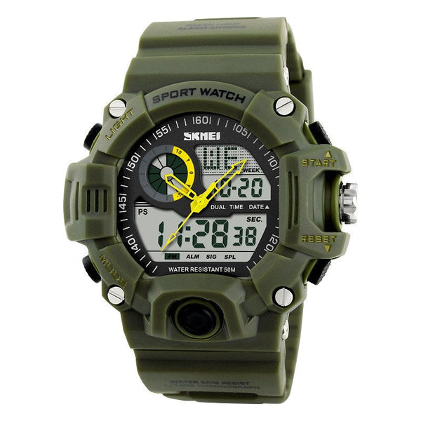 Sport Famous Watch for Men Military Army Watch With Led Digital Display Analog Shock and Alarm clock and Night Mode