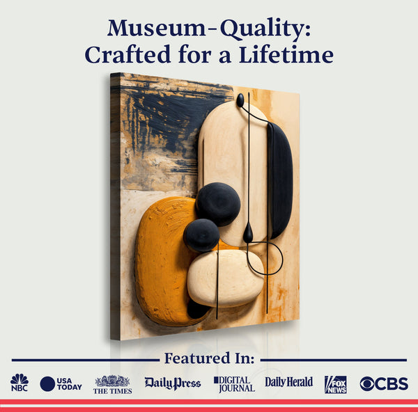 Orange Abstract Harmony Wall Art Tailored Canvases