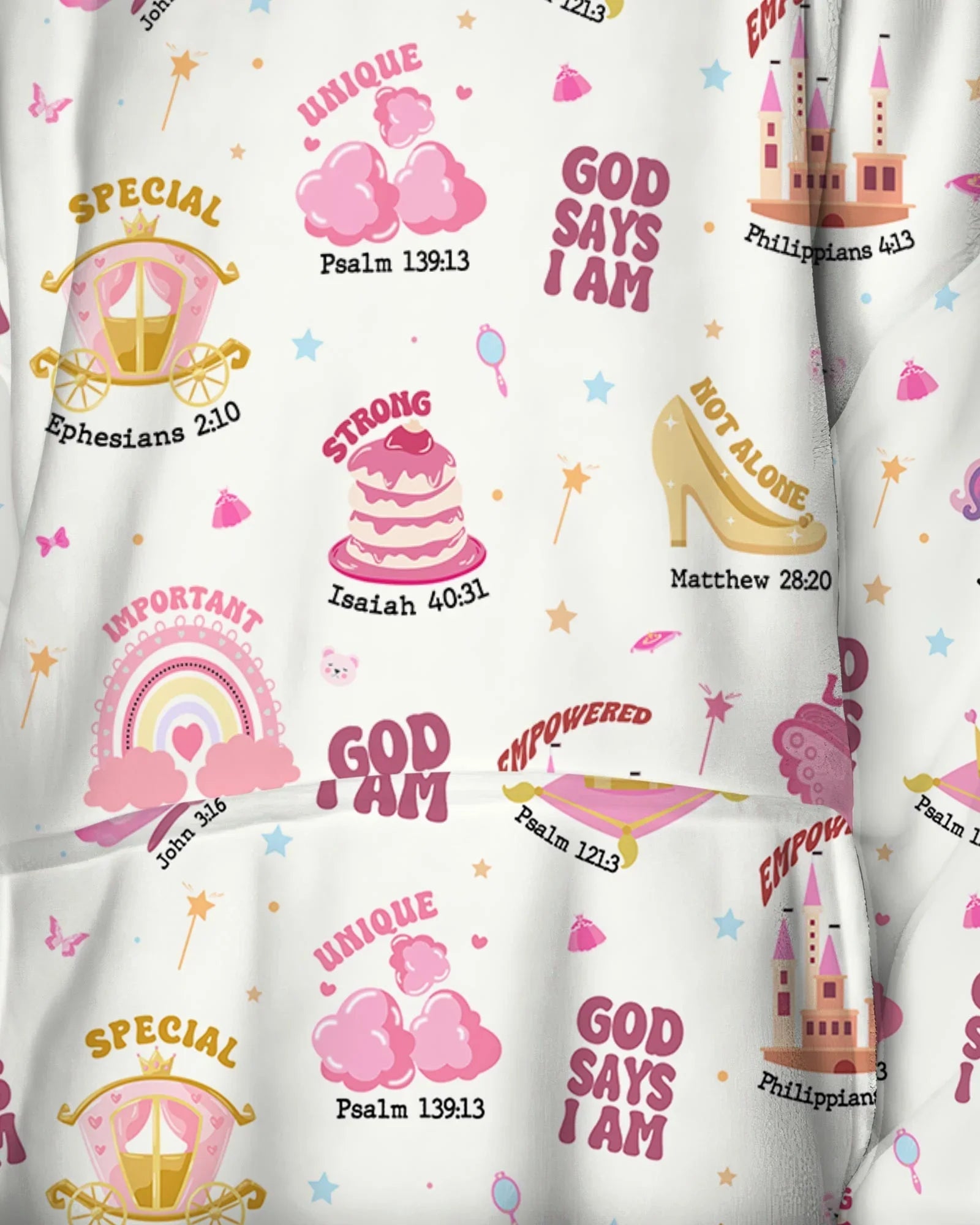 God Says I Am Girl Wearable Bamboo Blanket Hoodie