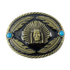 TOPACC Oval Indians Belt Buckle Western Cowboy Buckles
