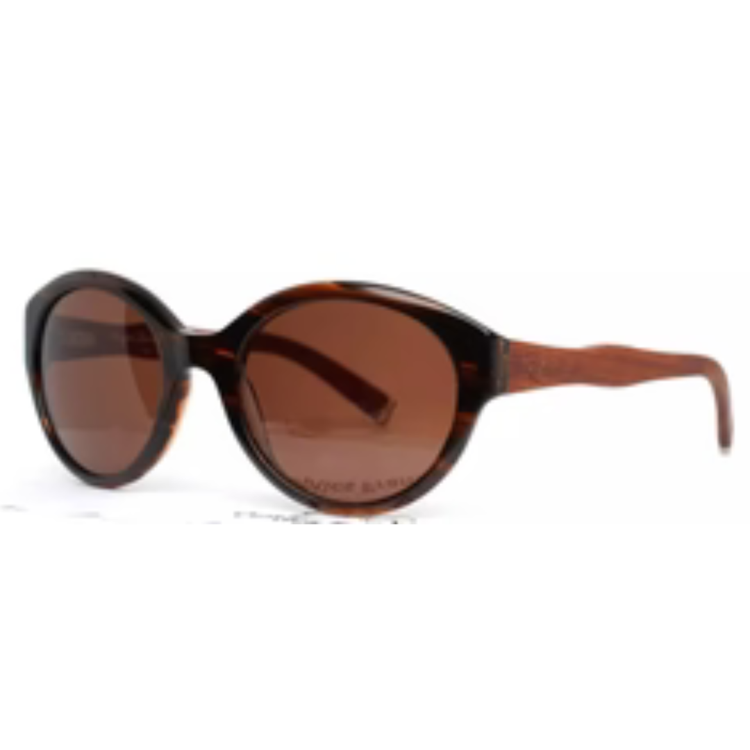 Diagram Amber Wood Womens Round Full Rim Sunglasses Snake Oil Guru