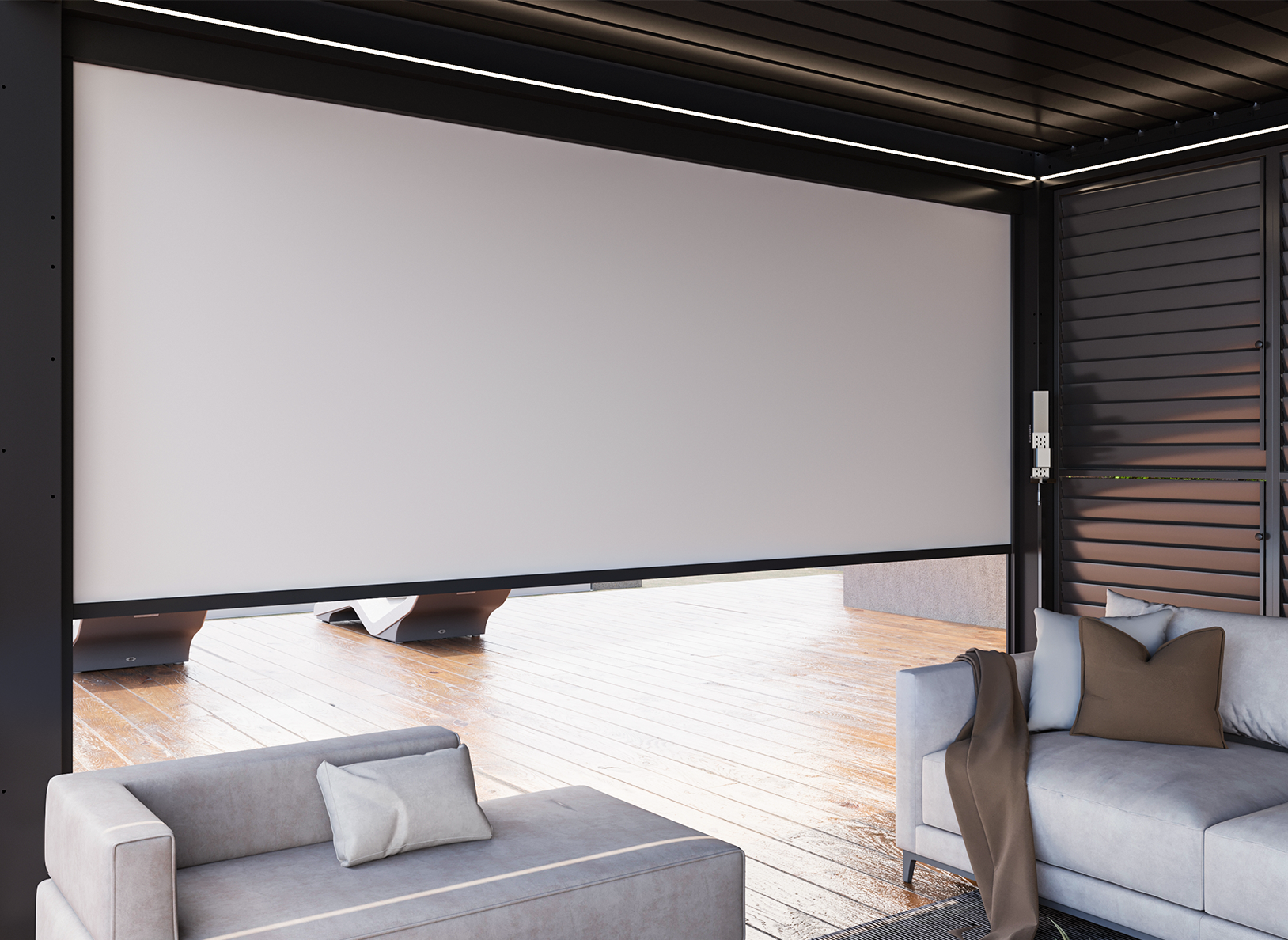 Motorized Projection Screen
