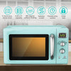 0.9 Cu.ft Retro Countertop Compact Microwave Oven-Green - Green