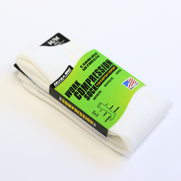 White Compression Sock
