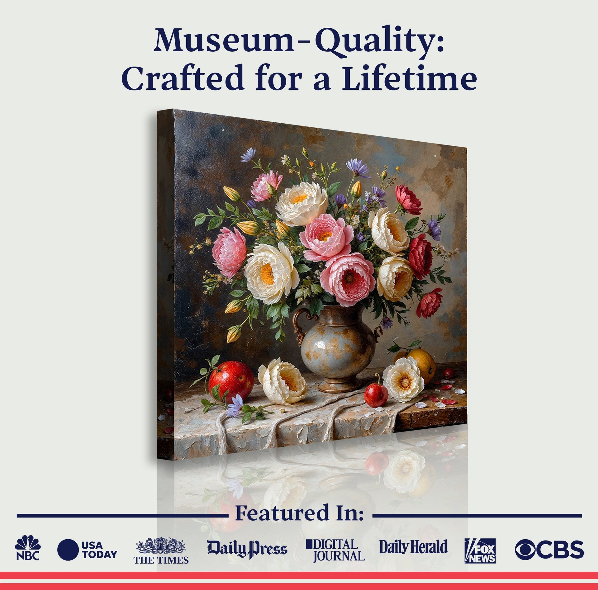 Summer Bloom Vase Wall Art Tailored Canvases