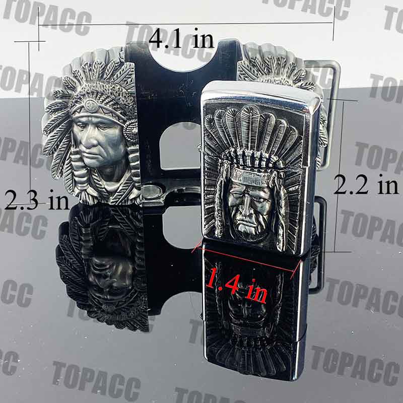TOPACC Indians Glowing buckle