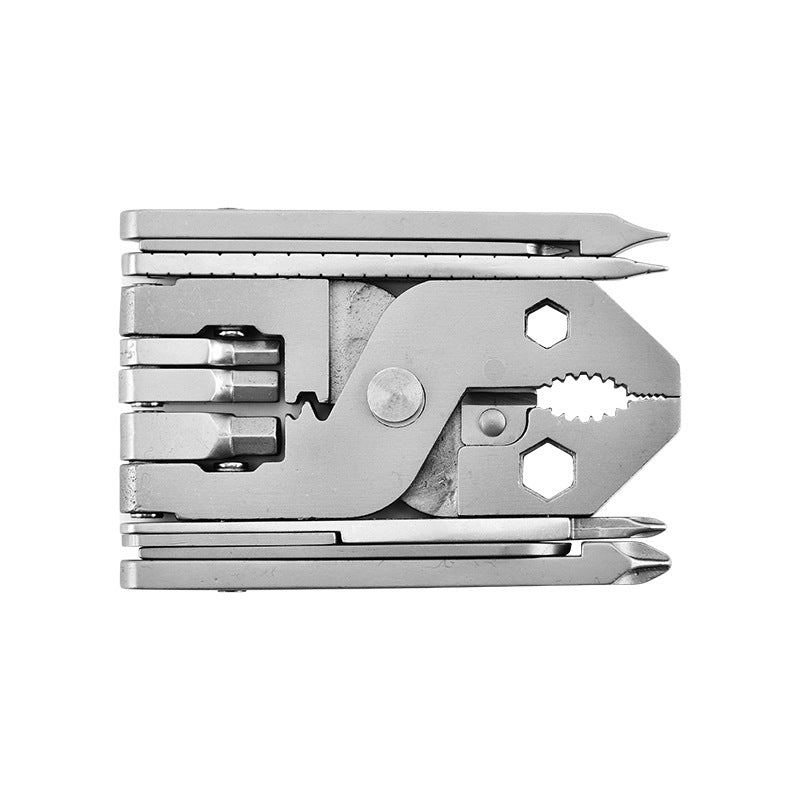 25-in-1 Multitool Clamps and Vises Stainless Steel Pocket Knife with Screwdriver Sleeve with Sheath-Perfect for Outdoor, Survival, Camping, Hiking, Simple Repair Wautton Outdoor Gear