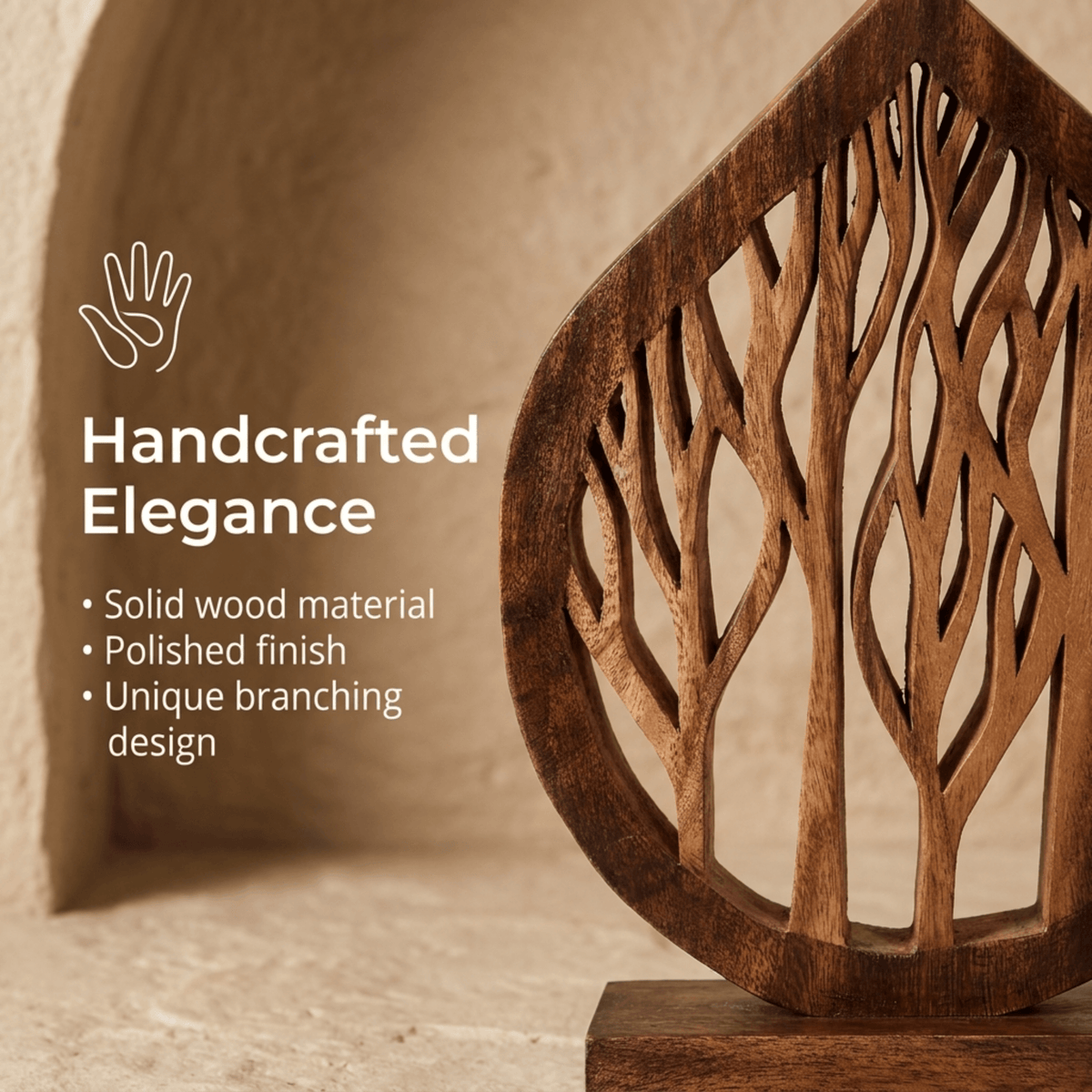Wooden Tree Sculpture – Fortune Tree, Acacia Wood
