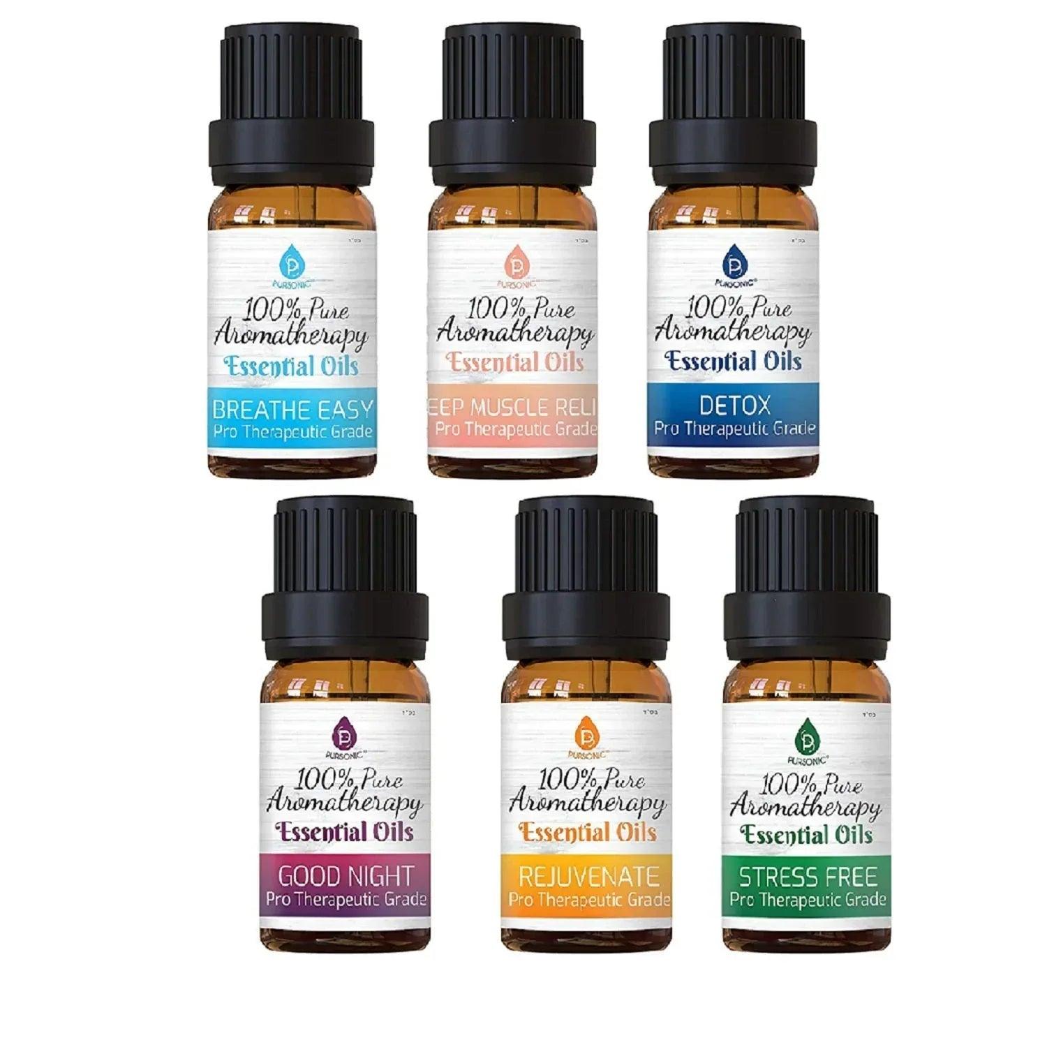 6 Pack of 100% Pure Essential Aromatherapy Oils Blends - Gifts for You 'n Me