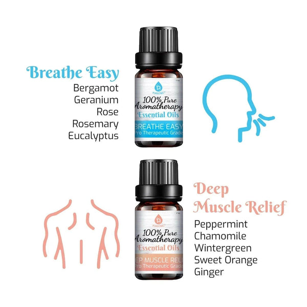 6 Pack of 100% Pure Essential Aromatherapy Oils Blends - Gifts for You 'n Me