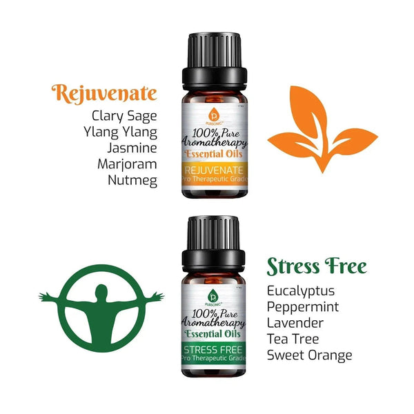 6 Pack of 100% Pure Essential Aromatherapy Oils Blends - Gifts for You 'n Me