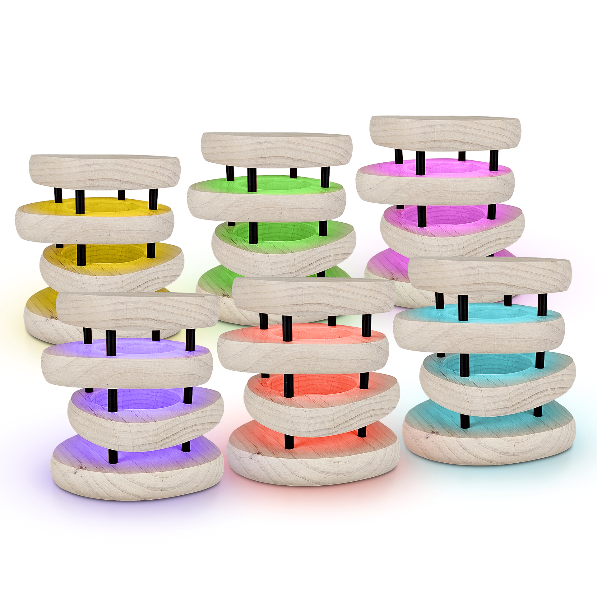 Mid-Century Design Friendship Lamp – Retro Wi-Fi Touch Lamp | Stay Connected Through Time & Distance