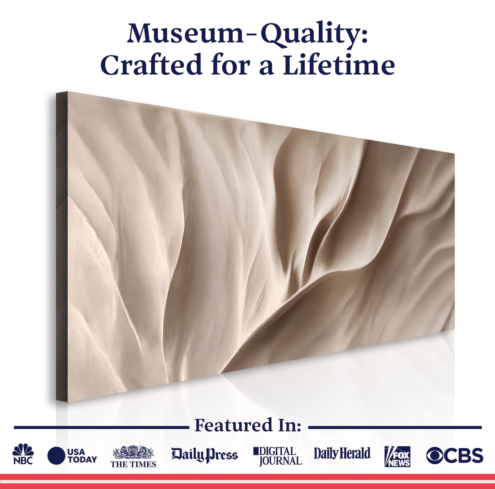Soft Waves of Elegance Wall Art